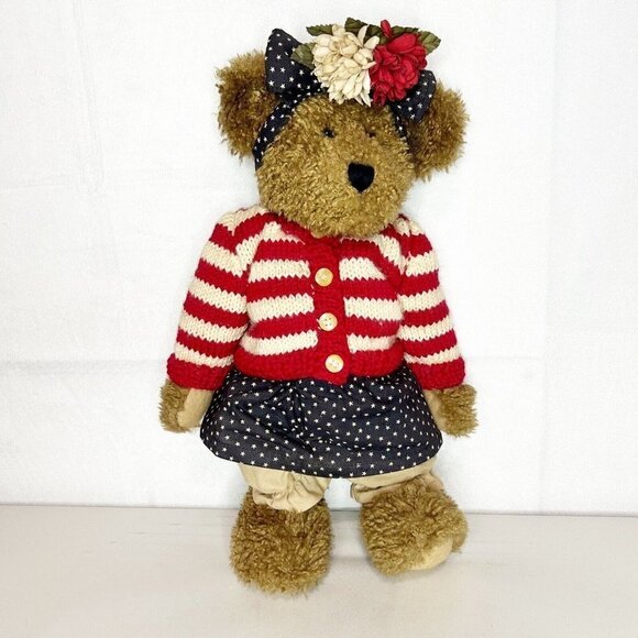 Boyds Bear 16” Plush Best Dressed Collection Gloria Bearsevelt #91263 No Tag - Picture 1 of 7